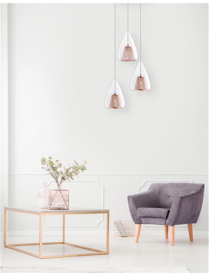 Полилей Hugo – розов/прозрачен