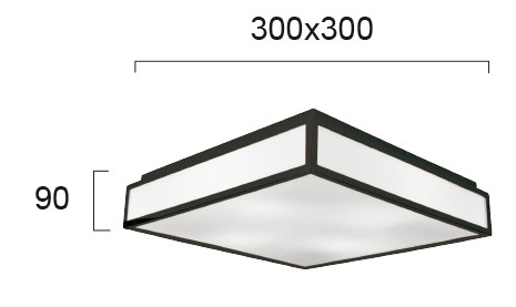 Плафон Венге L:300X300 Figaro