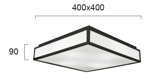 Плафон Венге L:400X400 Figaro