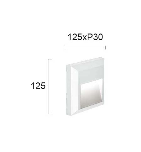 Стенна лампа Led D:125X125 Leros Plus