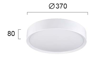 Плафон D:370 Alessio