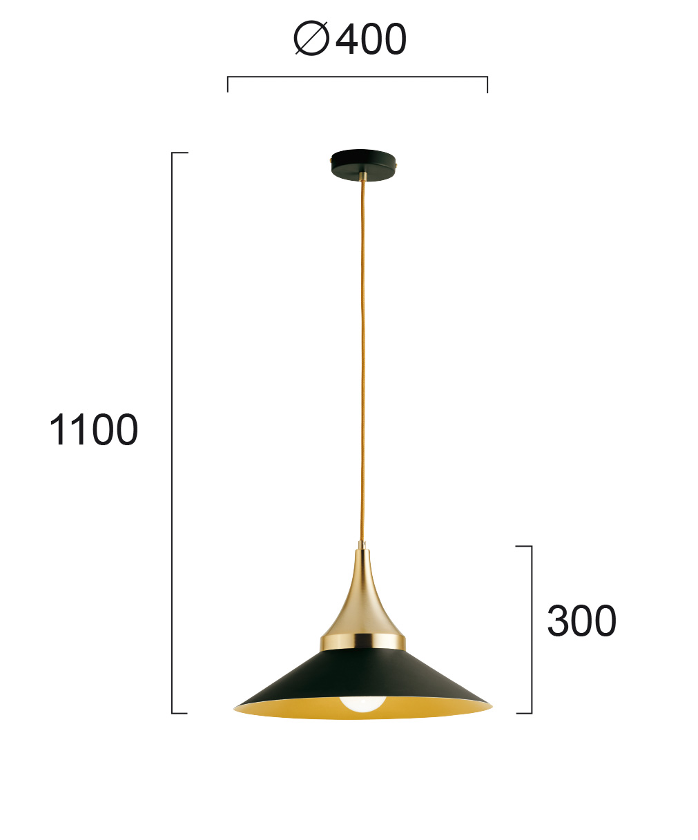 Пендел Черен D:400 Menta