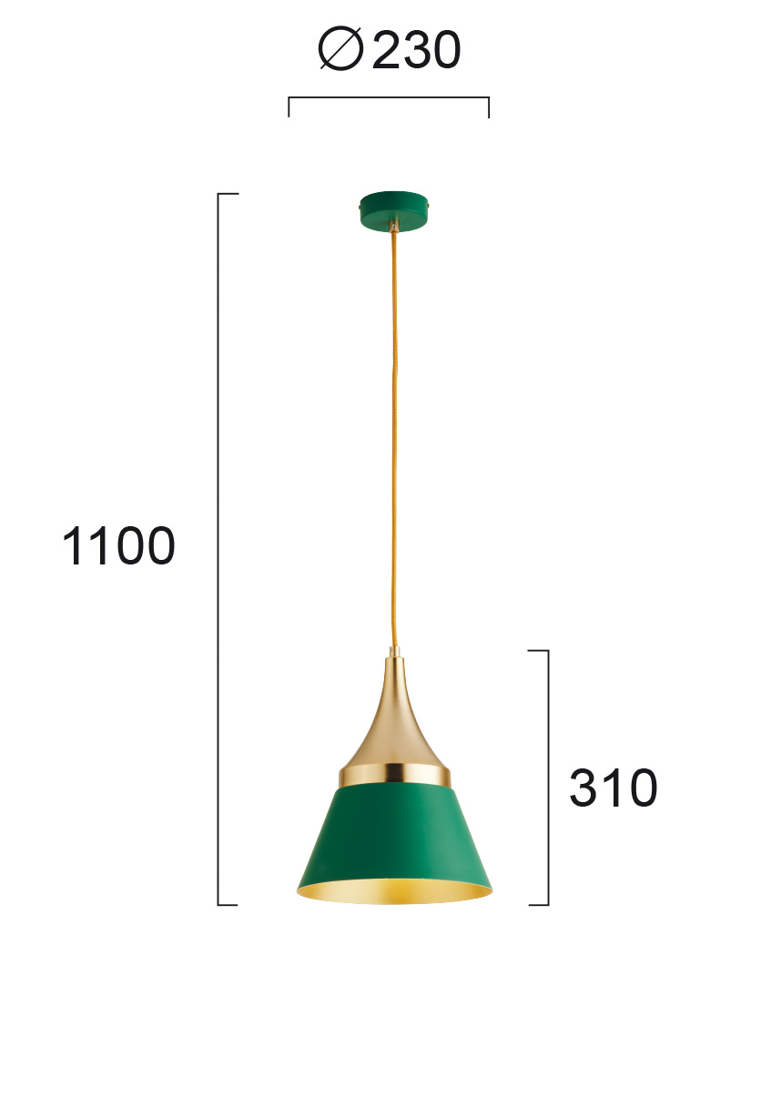 Пендел Светло зелен D:230 Menta