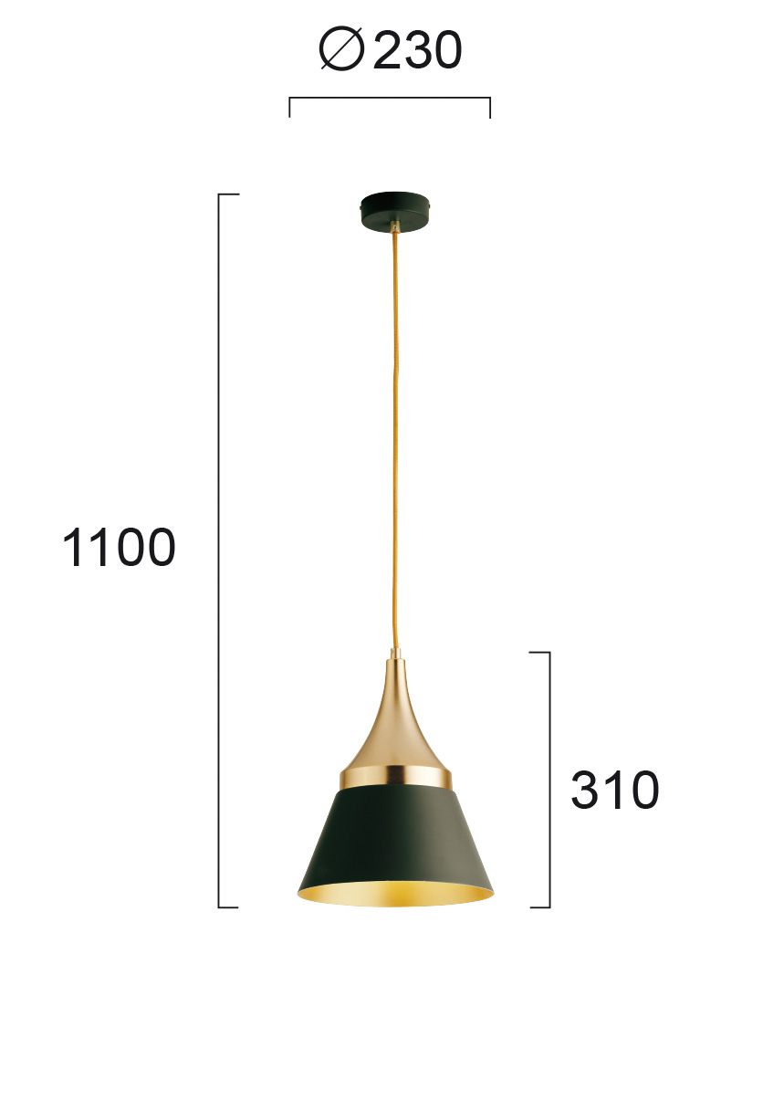 Пендел Черен D:230 Menta