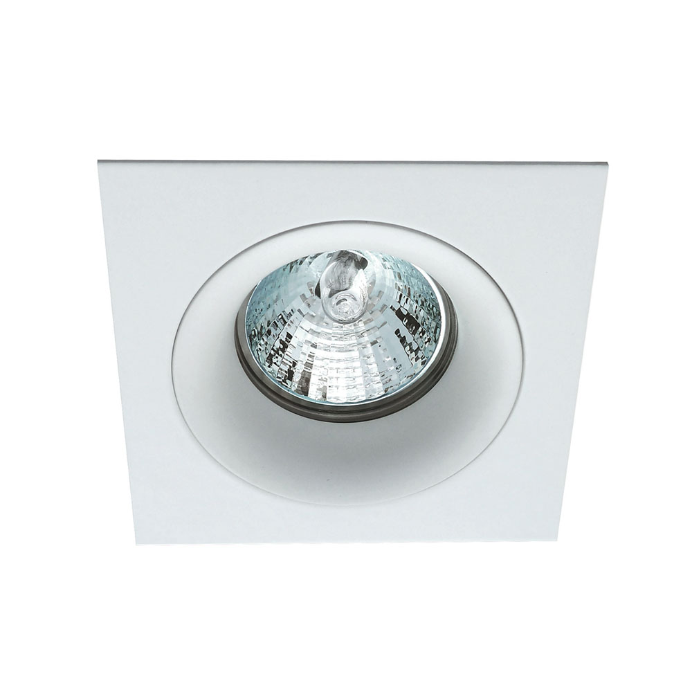 Осветително тяло да вграждане, квадрат вдлъбнат White Tim Осветително тяло да вграждане