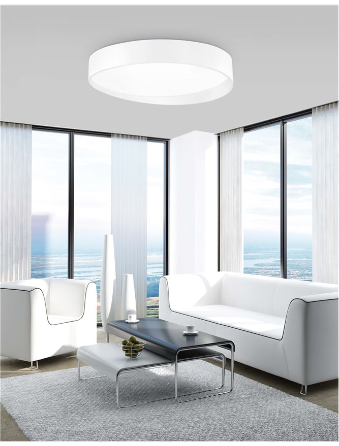 Плафониера Fano – бял/