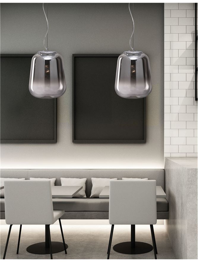 Пендел Oliverio – прозрачен/хром