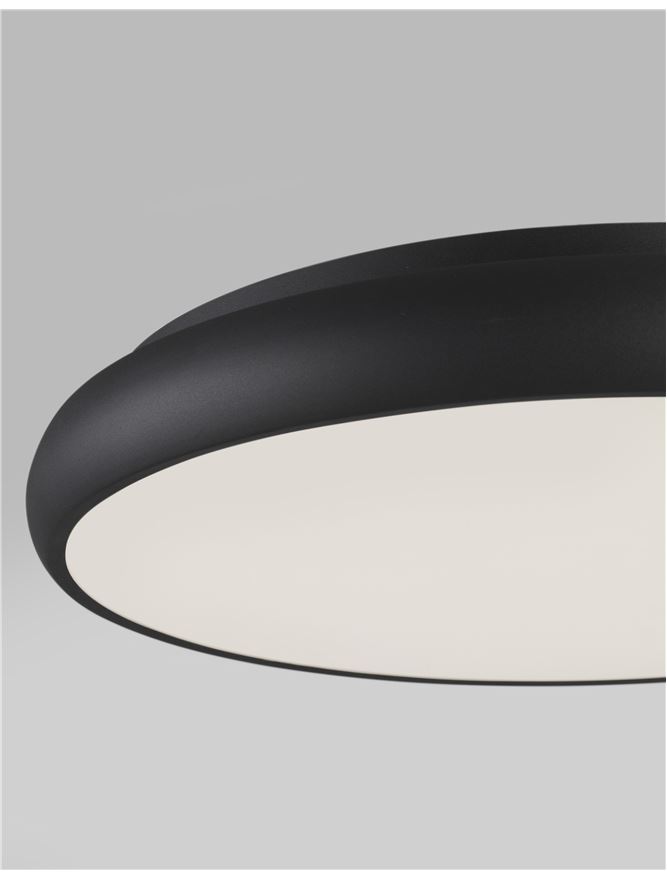 Плафониера Gap – черен/бял