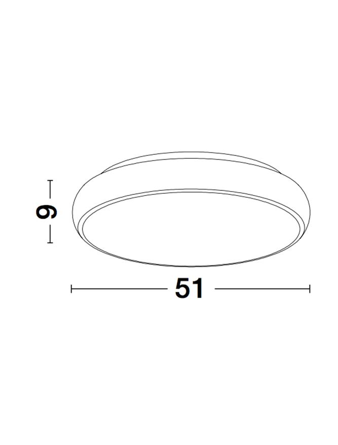 Плафониера Gap – черен/бял