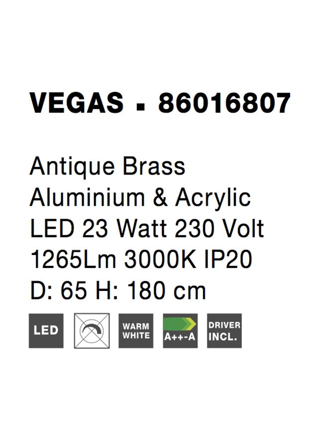 Полилей Vegas – злато/