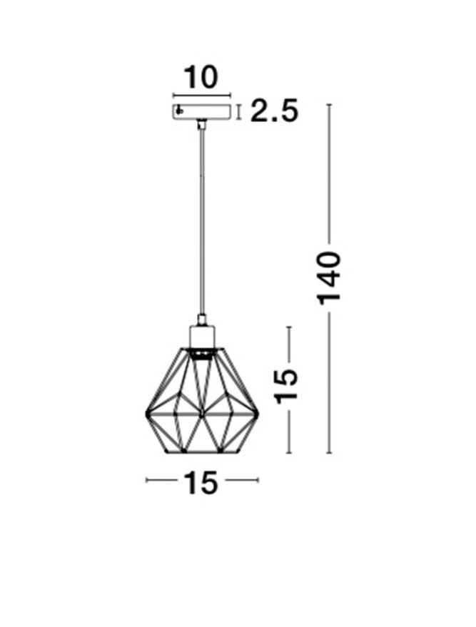 Пендел „Нефрит“ - черен Пендел Isabella – черен/