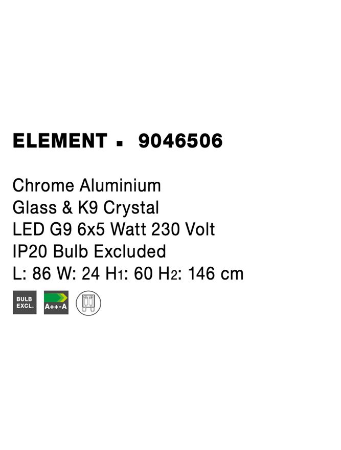 Полилей  ELEMENT – прозрачен/хром