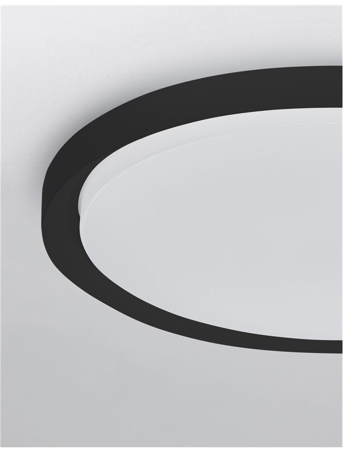 Плафониера TROY – черен/бял