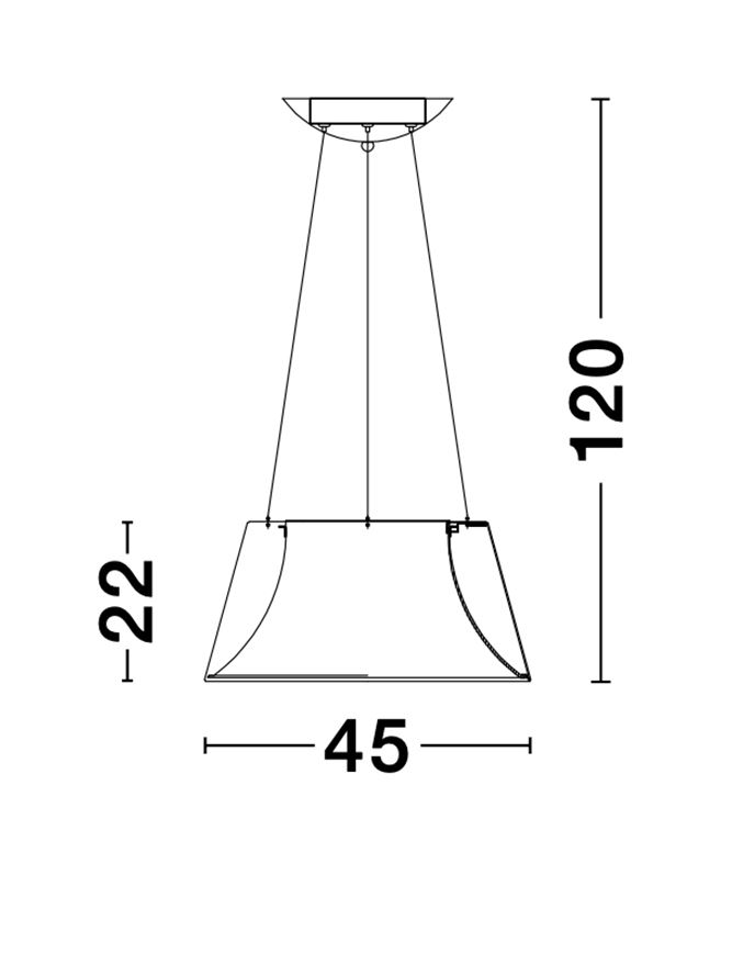 Полилей VOLCANO – черен/бял