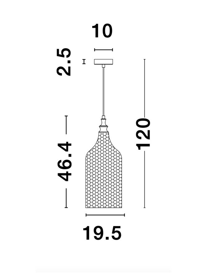 Пендел Marou – сив/черен