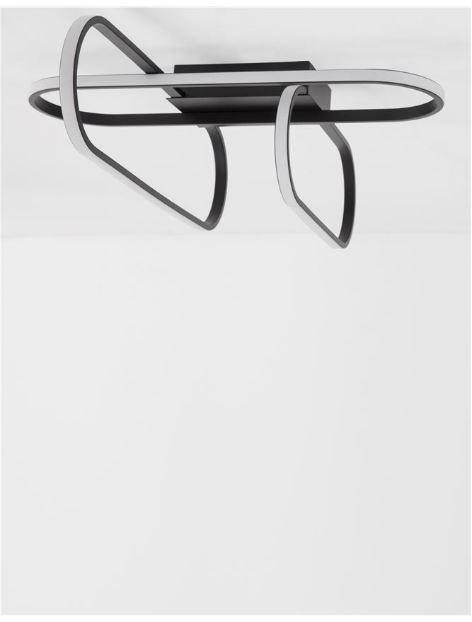 Плафониера ARTE – черен/