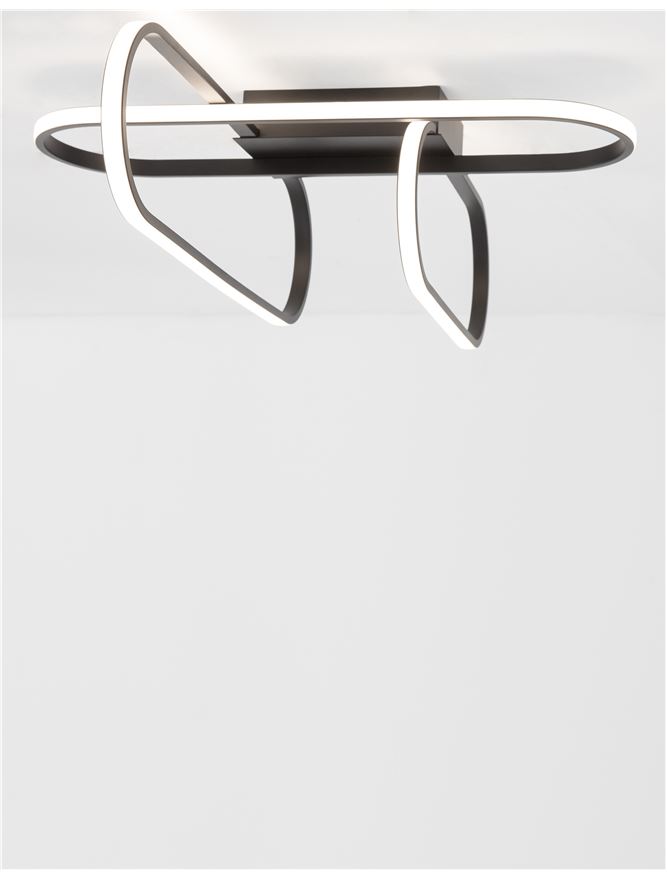 Плафониера ARTE – черен/