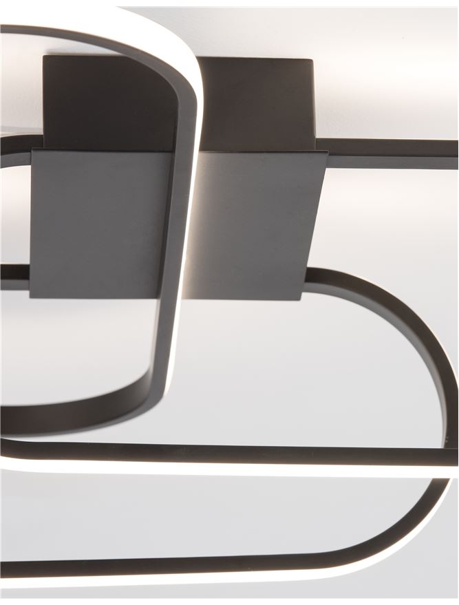 Плафониера ARTE – черен/