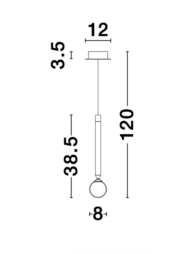 Пендел Cayo – черен/бял