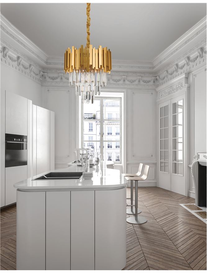 Полилей GRANE – злато/прозрачен