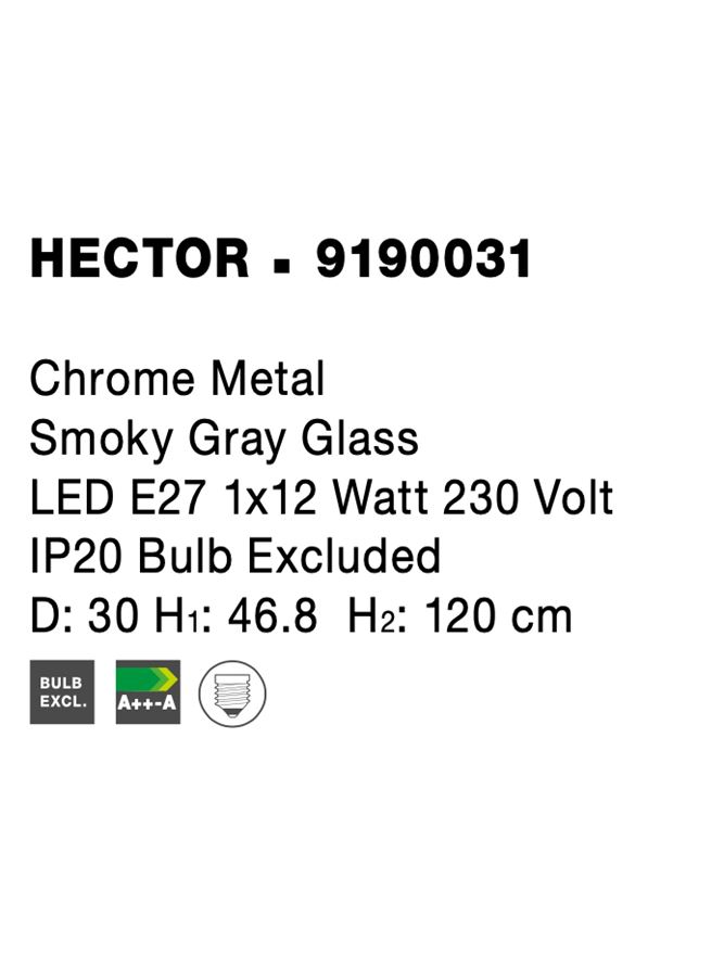 Пендел Hector – хром/сив