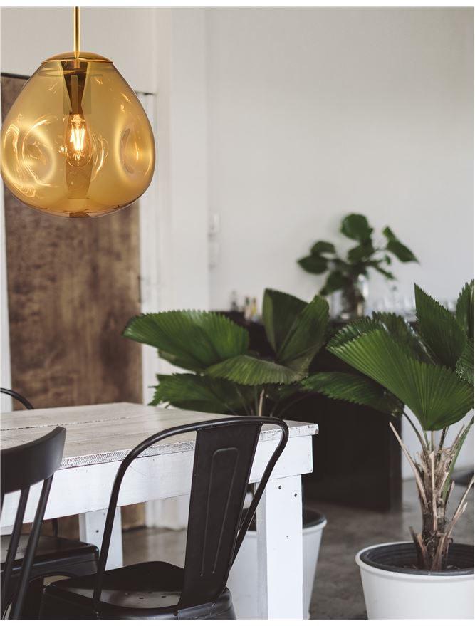 Пендел Lava – злато/прозрачен