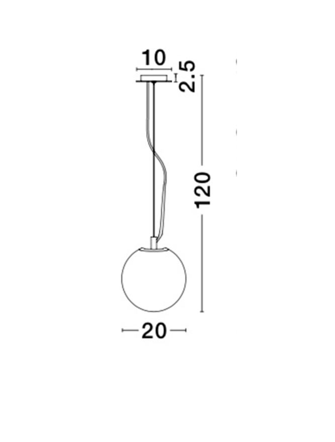 Пендел Frozen – прозрачен/хром