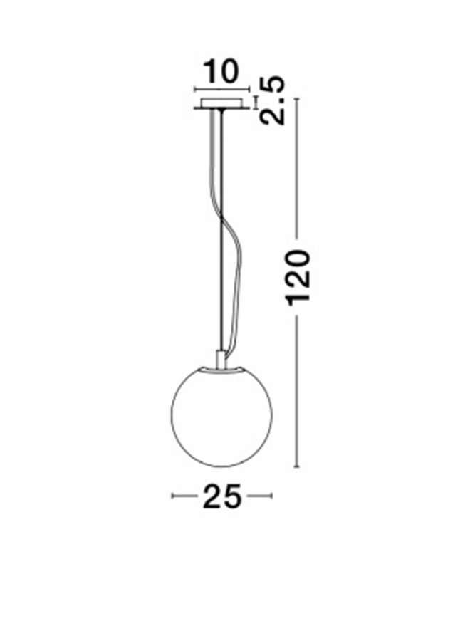 Пендел Frozen – бял/хром