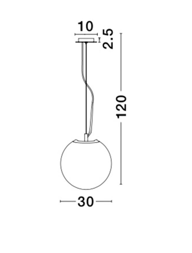 Пендел Frozen – прозрачен/хром