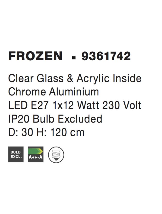 Пендел Frozen – прозрачен/хром