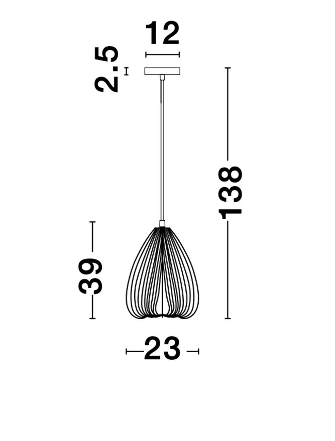 Пендел JULY – черен/