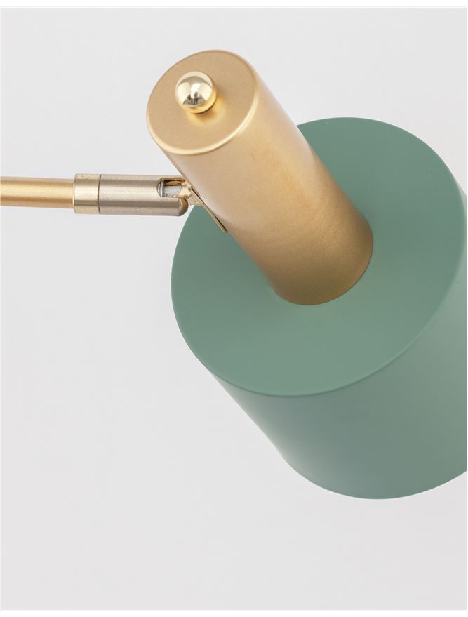 Настолна лампа Paz – зелен/злато