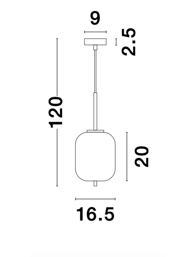 Пендел Lato – бял/злато