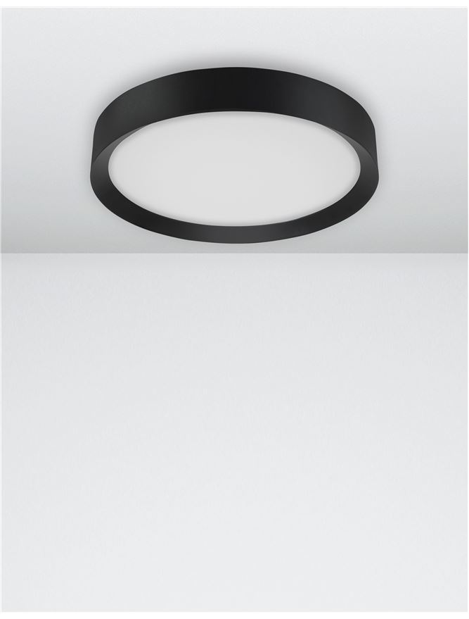 Плафониера Luton – черен/бял