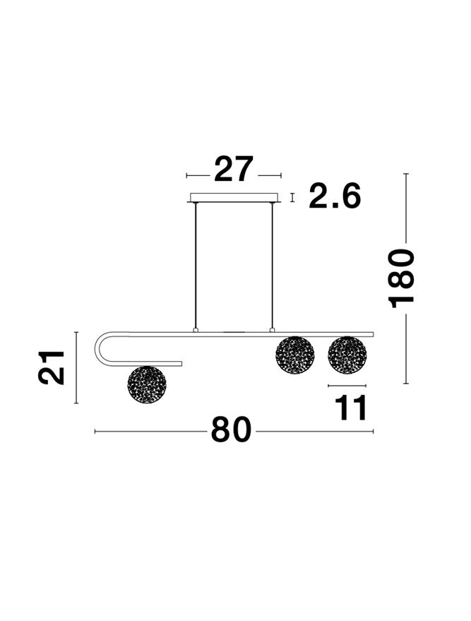 Полилей Mirano – злато/бял