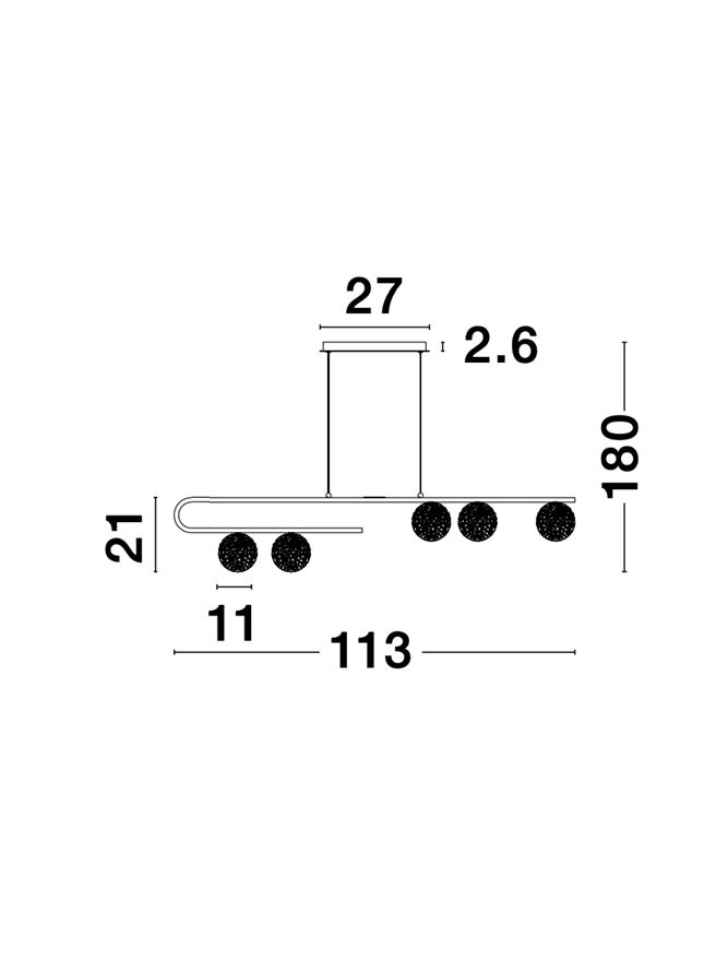 Полилей Mirano – злато/бял