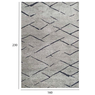 160х230 - цвят сив-черен
