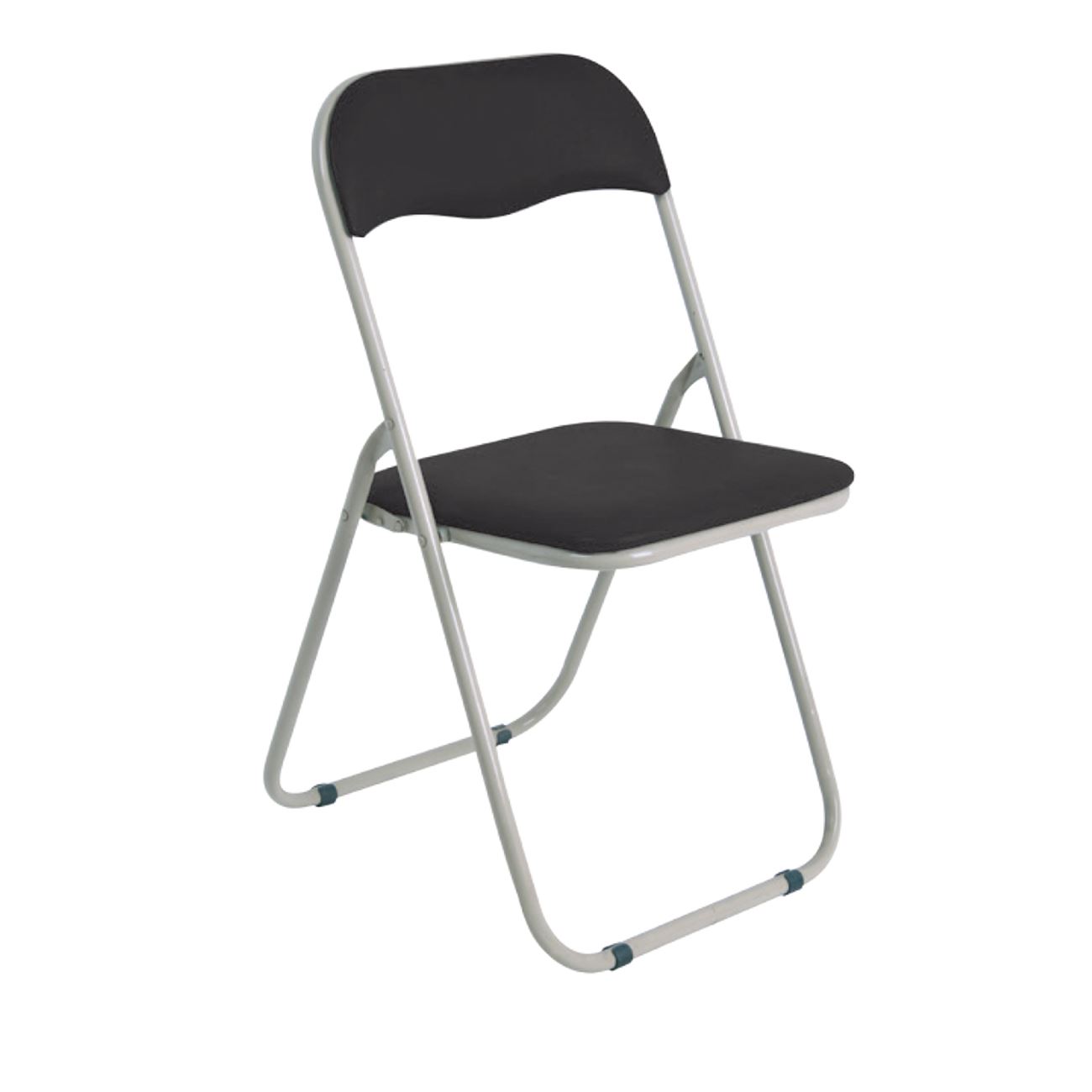 Сгъваем стол сиво-черен цвят