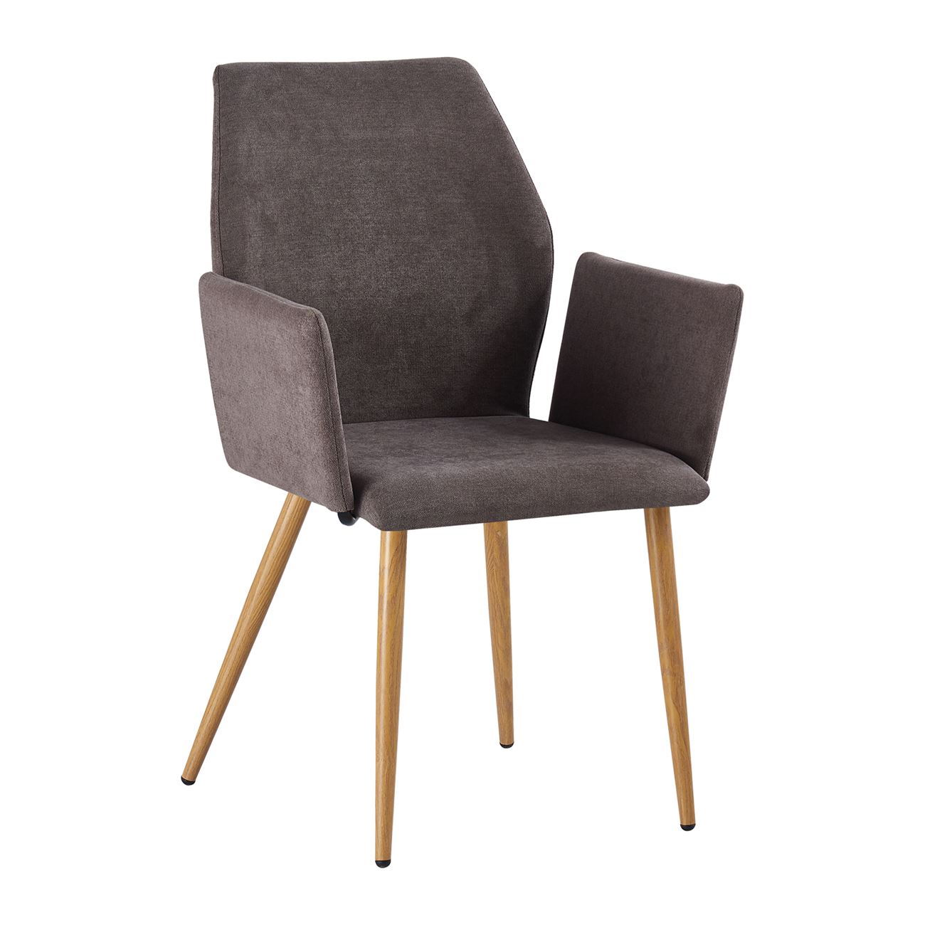 Кресло сиво-кафяв цвят