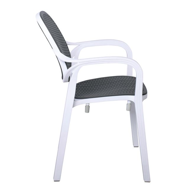 Стол цвят бял-антрацит