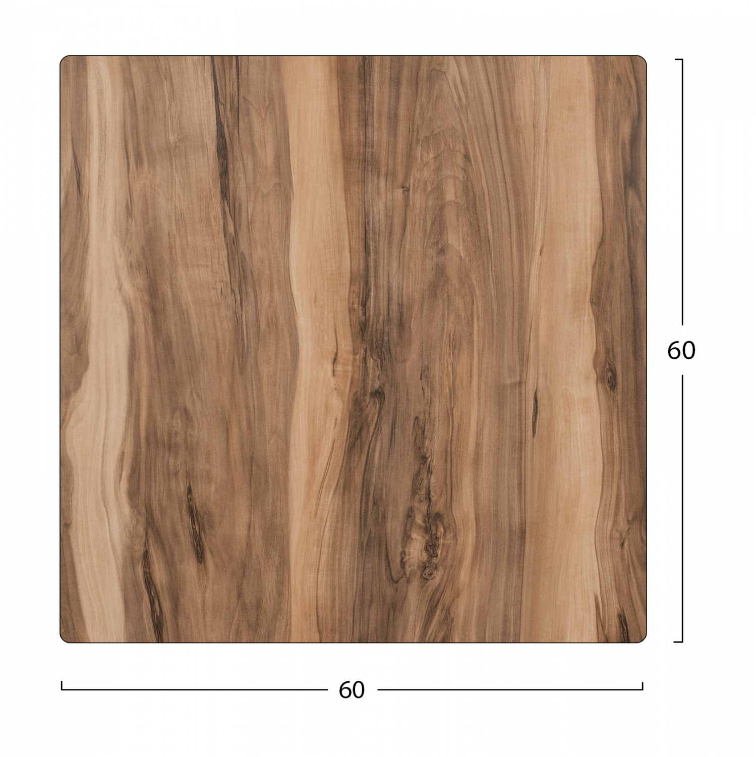 HPL плот 60х60 – цвят индиан сесами