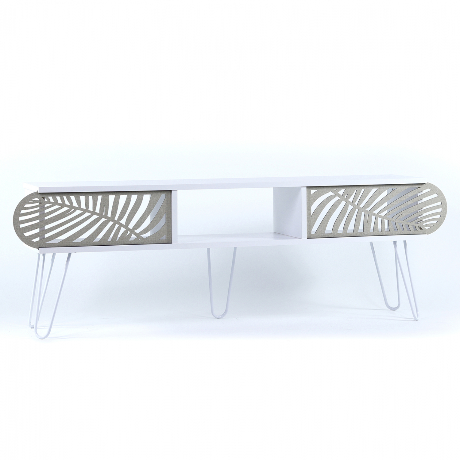 ТВ шкаф бял цвят