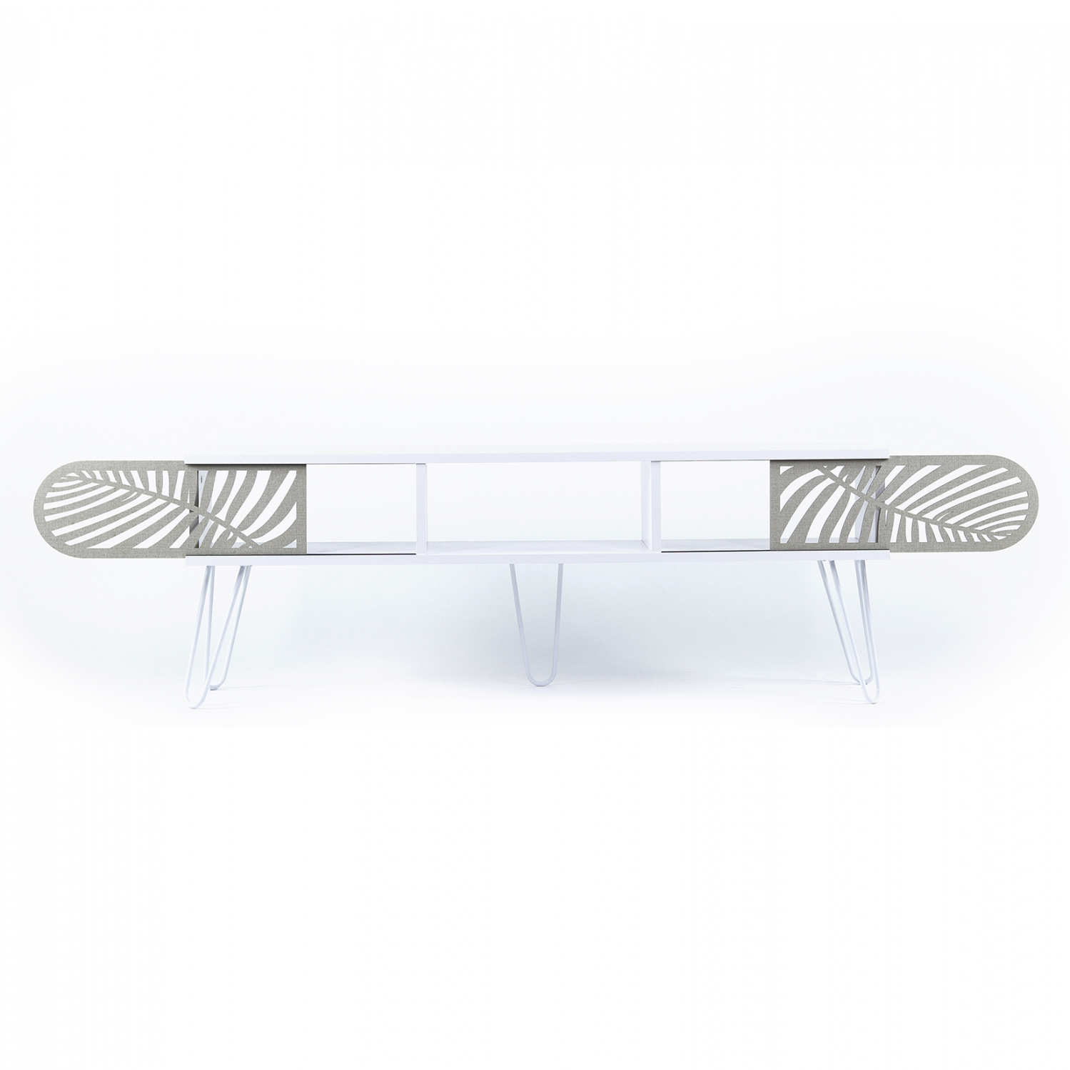 ТВ шкаф бял цвят