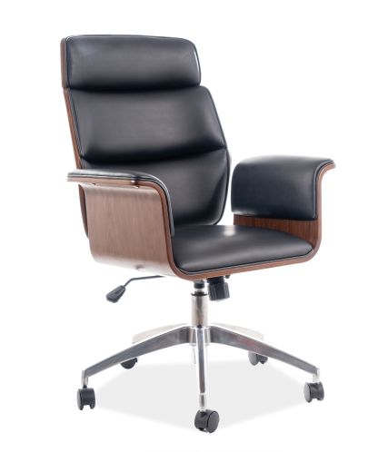 Офис стол- черен/орех Офис стол- черен/орех