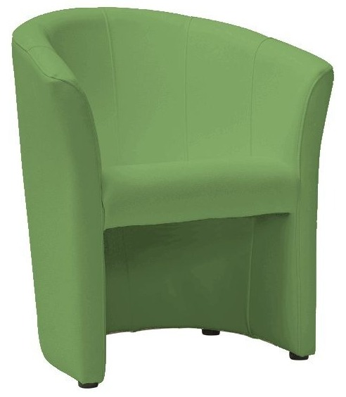 Кресло от еко кожа - зелено