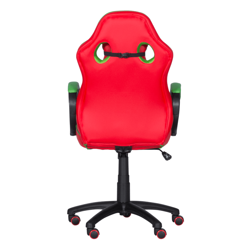 Геймърски стол с футболни мотиви Carmen 6304 – червено-зелен