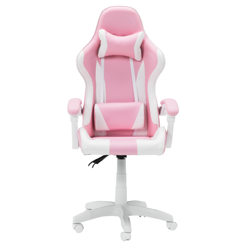 Геймърски стол Carmen 6311 - бял - розов