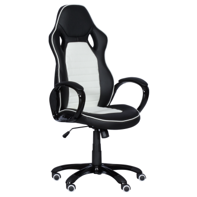 Геймърски стол Carmen 7502 - бял-черен
