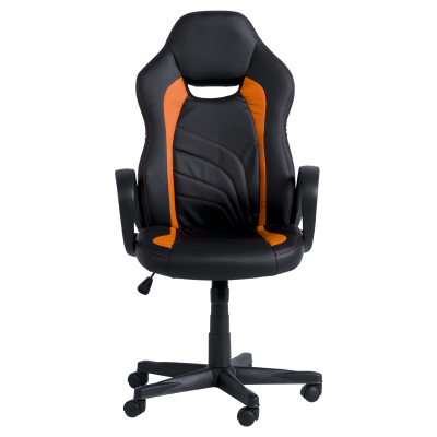 Геймърски стол Carmen 7525 – черно-оранжев