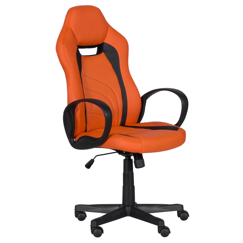Геймърски стол Carmen 7525 R – оранжево – черен